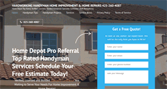 Desktop Screenshot of hardworkinghandyman.com